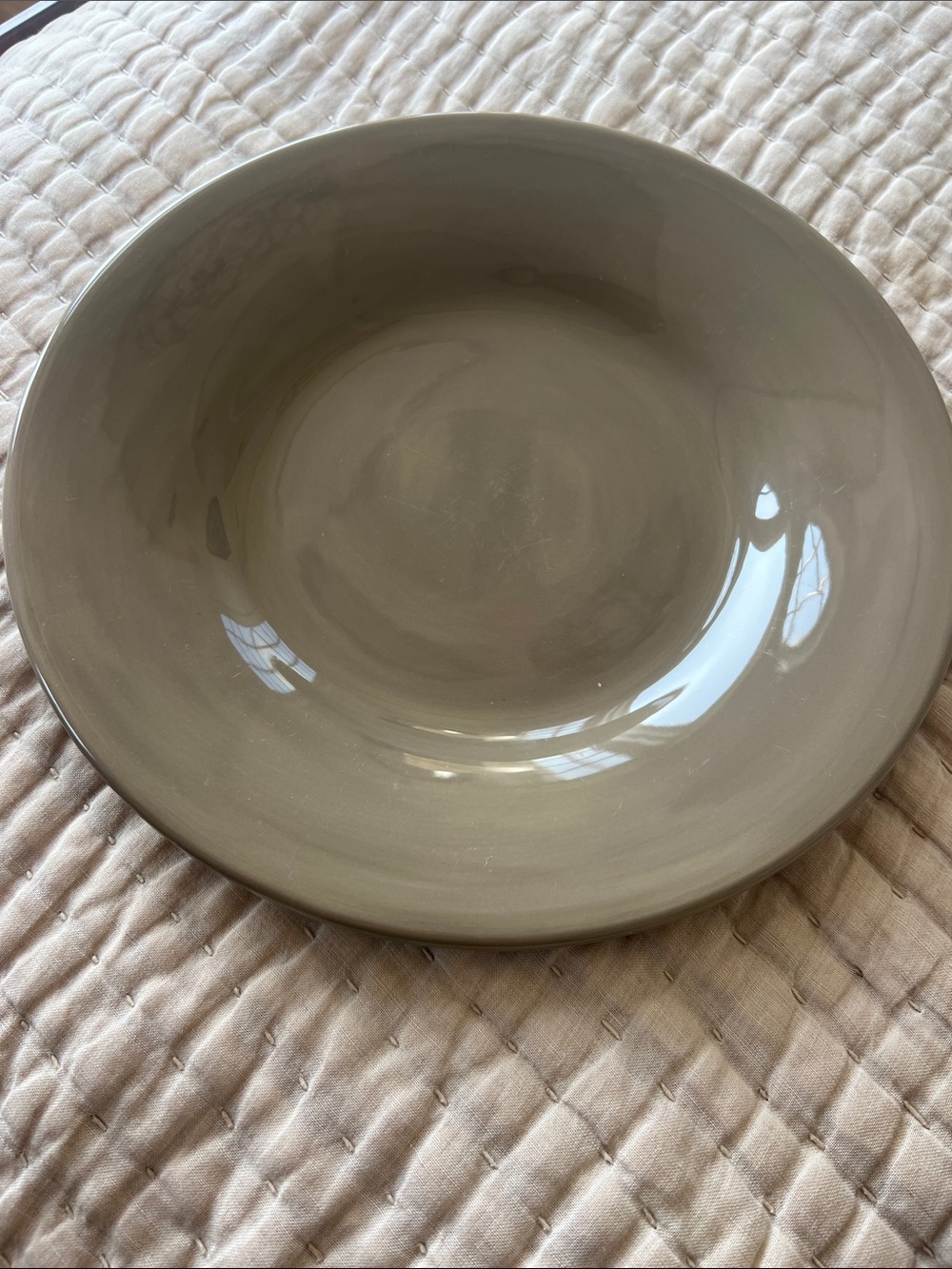 Pottery Barn Warm Taupe Glazed Sausalito Ceramic Dinner plates - Set of 2